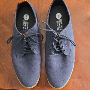 Clae Ellington Textile Shoes Size 12 Awesome Condition Navy W Gum Sole